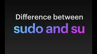 Difference between sudo and su (kali linux)