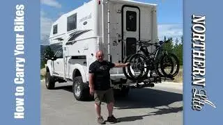 Как перевозить велосипеды в кемпере Northern Lite Truck Camper