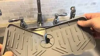 Testing, Demo, & Review of Silicone Kitchen Faucet Drip Mat