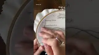 Как сделать бегущий стежок в вышивке