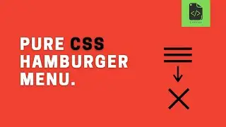Hamburger Menu - Pure CSS Hamburger Menu