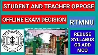 RTMNU Summer Exam Students Oppose The OFFLINE Exam Decision/Important Article On Nagpur University