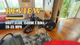 DRIFT.SLIDE J1 1500W Electric Moped Bike - Review