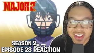 HIKARU IS A CATCHER?! | Major 2nd Anime Season 2 Episode 23 Reaction