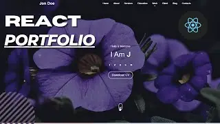 REACT Portfolio website ( VERY EASY ) with Typing effect
