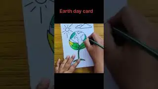 Earth day card/environment day card/save earth poster #shorts #viralshorts #environmentart #drawing