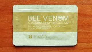 Обзор MIZON Bee Venom Calming Fresh Cream пробник корейской косметики