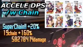 ACCELE DPS WITH CHAIN FOR MR BURST | Accele DPS Build | Flash of Fury Asuna | SAOIF