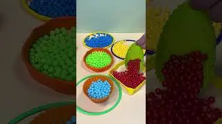 Tiny Colorful Beads ASMR ✨🌈 | Extremely Satisfying (｡&bull;́‿&bull;̀｡)  #velvetclicks  #satisfying