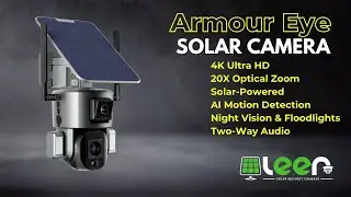 🔒 Armour Eye 4K Solar Security Camera &ndash; 20X Optical Zoom, No Wiring Needed!