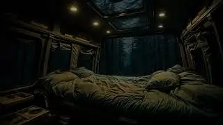 5 Hours &bull; Midnight Rain Inside a Forest Van | Ultra Cozy Sleep Ambience for Deep Rest 🌧️