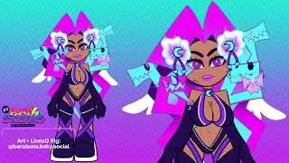 Live2D Showcase: My Vtuber Model in the Style of PANTY & STOCKING  💗 #vtuber #live2dshowcase