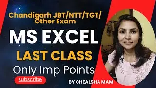 Types of Views in Ms Excel |Excel Data Tab| Excel Review Tab |Chandigarh JBT/NTT/TGT ICT Preparation