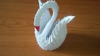 How to make 3d origami swan (updated)