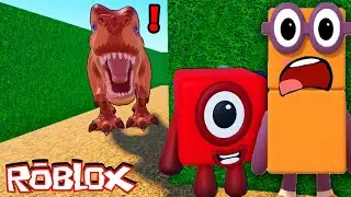 Numberblocks Play Hungry Dinosaur in Roblox! 🦖