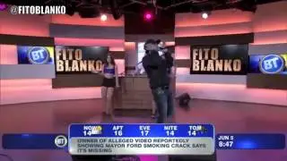 Fito Blanko performs Pega&iacute;to Suavecito live on Breakfast Television with @DJTrambo