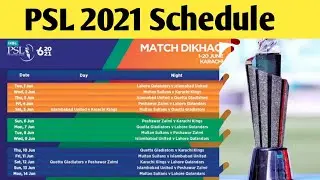 PSL 2021 Schedule l PCB Announced Pakistan Super League 2021 Final Schedule _ Talib Sports