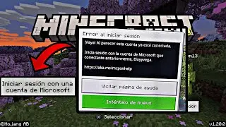 Vaya! Al parecer esta cuenta ya est&aacute; conectada. Soluci&oacute;n Error de inicio de sesi&oacute;n en Minecraft✅