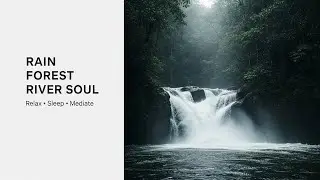 Calming Forest Ambience with Relaxing Water Flow for Study Meditation Inner Peace and Stress Relief