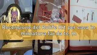 Recensione del Rolife Kit per casa in miniatura fai da te, mini kit di costruzione della casa Lo stu