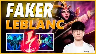 ⚡FAKER LEBLANC MID GAMEPLAY⚡SEASON 12 LEAGUE OF LEGENDS