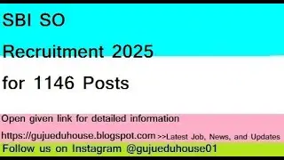 SBI SO Recruitment 2025 for 1146 Posts #sbi  #bankjobs #bankrecruitment #bankbharti #bankexam