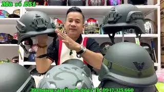 MŨ BẢO HIỂM LÍNH MỸ ,LÍNH ĐỨC,HÀNG CTY VIA CHÍNH HÃNG/BẢO HÀNH 12 THÁNG.