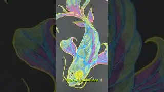 Colorful Fantasy Fish | Acrylic & Mixed Media Art #art #drawing #creativevideo #fishdrawing #fish