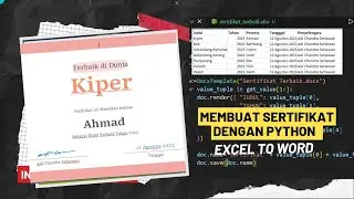 Membuat Sertifikat dengan Python (Excel To Word)