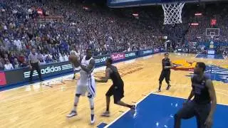 Kansas - Jeff Withey Posterized Two Kansas State Players