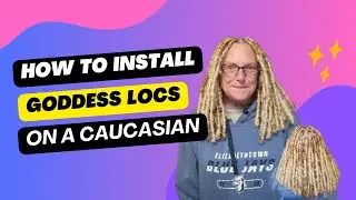 HOW TO INSTALL GODDESS LOCS ON A CAUCASIAN || Hair by Racheal
