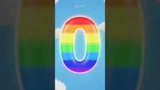 Colorful 0 to 9 Count-Up 🌈 | Kids Learning Numbers Timer #10seconds #countup #shorts
