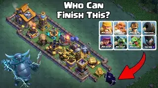 Linear Defense Formation Vs All Max Builder Base Troops - Clash of Clans