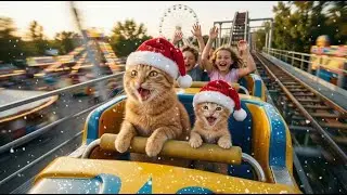 Mama Cat & Ginger Sell Oden to Build Their Dream Park! 🍢🎢 #cat #cute #story #storytime