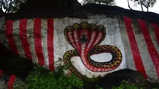 Amazing 5 heads snake painting rock with natural sound | one inch world | niraikadal