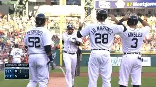 SEA@DET: Tigers score eight in the 3rd inning