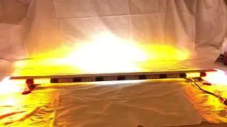 56&rdquo; 112 LED Amber Flashing Light Bar Tow/Plow Truck Wrecker w/ BRAKE&CARGO Light