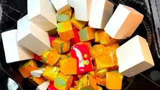 💛Pink Yellow Reformed GymChalk | Crunchy | ASMR | Satisfying by@ASMRgymchalkIndonesia💞