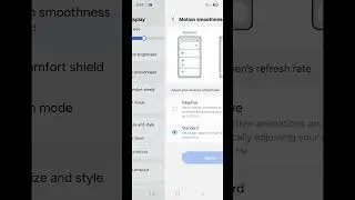 Display Refresh Rate Setting In Samsung✨