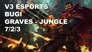 V3 Esports Bugi Jungle Graves vs Gragas - KR Challenger Rank Game