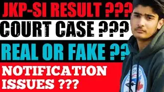 Jkpsi Court case Real or Fake || jkssb jkpsi result