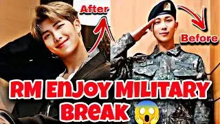 RM ENJOY MILITARY BREAK 😱🔥 #rm #rmbts #bts #kpopupdates