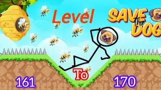 save the dog 🐶 level 161 to 170 ! #saragameplay #games #gaming #viral #short ! viral video game!