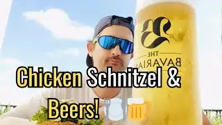 German Beer & Food Late Lunch Early Dinner The Bavarian Sydney | Chicken Schnitzel
