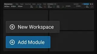 Quotestream Web - Creating a Workspace, Adding Modules, Opening Dual Screen