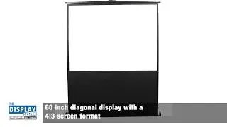Portable Floor Stand Retractable Projector Screen 60