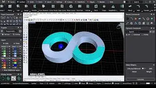 Design a  Infinity Pendant in Rhino | Easy Jewelry CAD Tutorial That Looks Complex