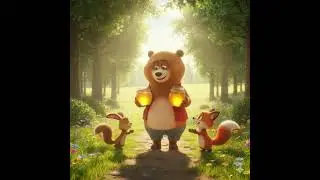 🐻 Grumpy Bear Learns to Share | Fun 3D Animated Kids Story About Kindness & Friendship 🍯✨