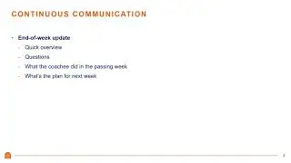 3   Continuous Communication