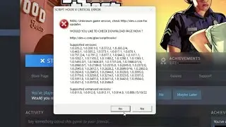 How To Solve Problem Script Hook V Critical Error In GTA 5 🔥🤩 GTA V Not Open Properly 